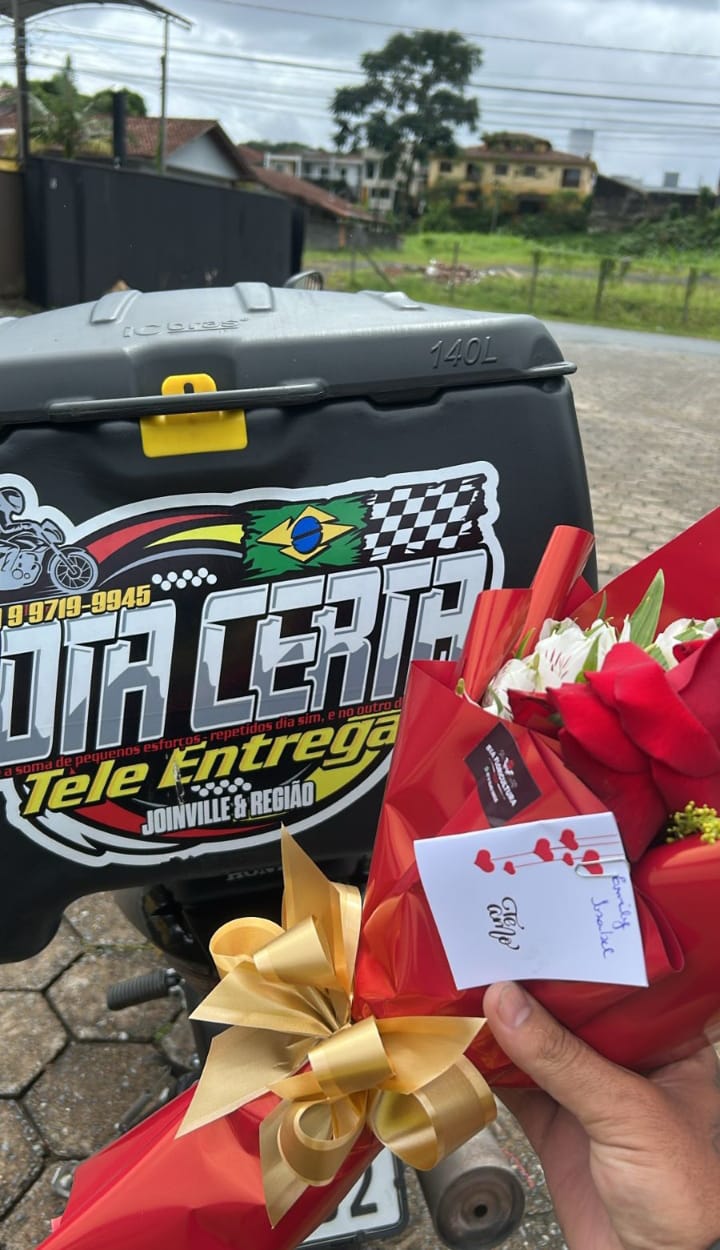 Entrega Rota Certa - Buquê de rosas